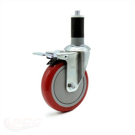 Service Caster Regency Work Table Total Locking Caster Replacement REG-SCC-EXTTL20S514-PPUB-RED-112